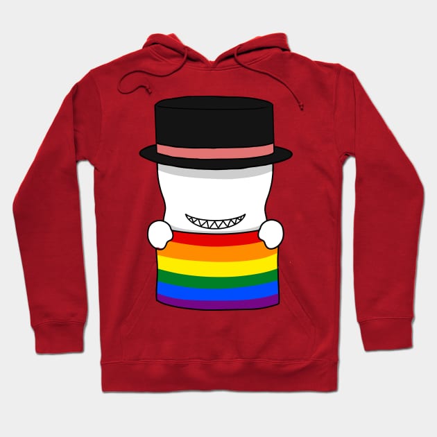 Red marshmallow hoodie hot sale